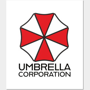 Umbrella Corp, front  & back tee only Posters and Art